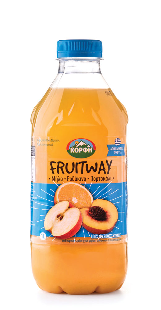 Fruitway 100% Natural juice apple, peach, orange 1L
